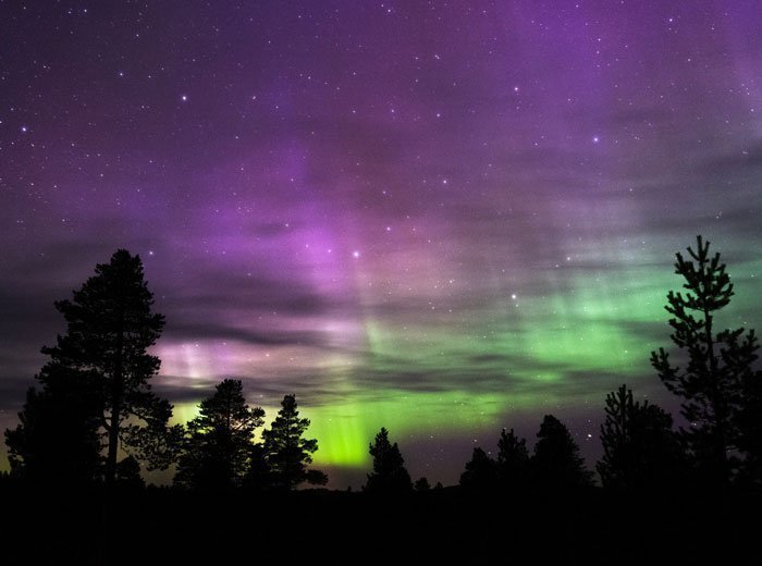 aurora boreale rovaniemi notte